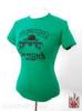 Demon's Cycle Logo Ladies T-Shirt High Maintenance Green Medium DEMONS LADIES T-SHIRT  HIGH MAINTENANCE GREEN M Image 