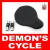 Bobber Solo Seat for Harley-Davidson or Indian Black Laced Leather and Shocks BLACK LACED BOBBER SEAT WITH SHOCKS S-65 Image 