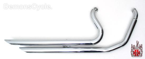 HARLEY DAVIDSON CHROME EXHAUST Straight Shooter BIG GROWL STRAIGHT SHOOTER BIG GROWL BT Image 