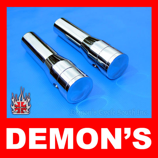 6" Chrome Billet Handlebar Risers for Harley-Davidson Springer BILLET 6 RISERS Image 