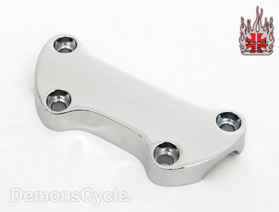 Chrome Upper Custom Handlebar Clamp for Harley-Davidson Risers UPPER HANDLEBAR CLAMP Image 