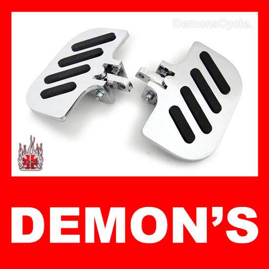 Chrome Universal Mini Floorboards "Slots" Pegs for Harley-Davidson FXR Softail Floorboards Pegs Slots 5690 Image 