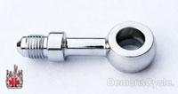 Chrome 10mm Straight Banjo Bolt, Harley Brake Fitting banjo bolt 0 10 straight 21216 Image 