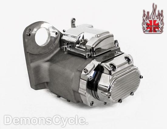6-Speed Natural Aluminum and Chrome Transmission for Harley-Davidson LSD 6s Nat Transmission 20157 Image 