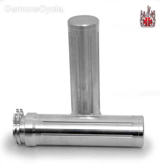 Billet Hand Grips Straight Ribs for Harley-Davidson Handlebars Straight Ribs Grips 31 120105 Image 