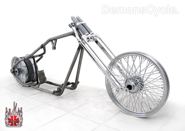 Fat Springer Bobber 250 Custom Rolling Chassis for Harley Sportster Motors  Image 