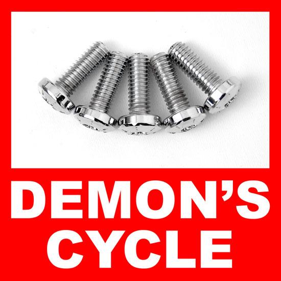 5 Chrome Front Rotor Torx Head Bolts for Harley-Davidson Brakes FRONT ROTOR BOLTS TORX HEAD Image 