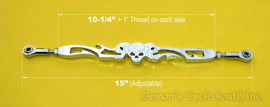 Chrome Billet Shift Rod "Demon's" 2" Over Stock Length DEMONS 2 OVER SHIFT ROD Image 