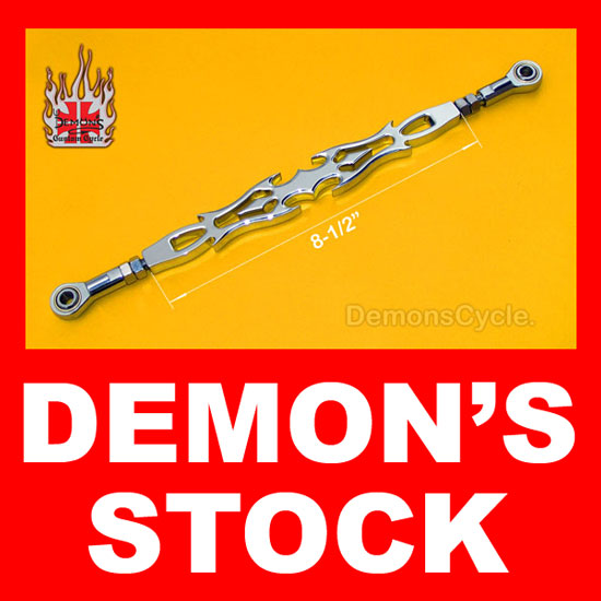 Chrome Billet Shift Rod "Tribal" Harley-Davidson Stock Length Linkage  Image 