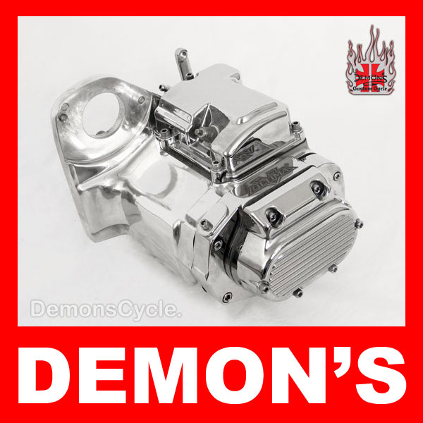 6 Speed High Polished Transmission for Harley LSD 6Speed Polished Tranny Image 
