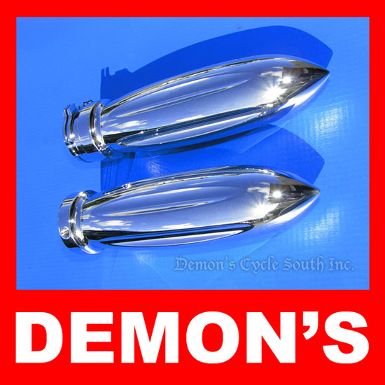 Chrome Billet Hand Grips TORPEDO for Harley-Davidson Motorcycles Hand Grips   102 Image 