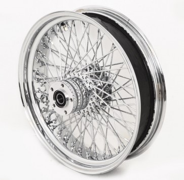 18" x 4.25" Chrome 80 Spokes Rear Wheel for Harley-Davidson 150 Wide Tires