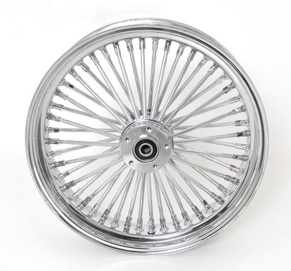 18 x4.25" Chrome Mammoth 48 Fat Spokes Rear Wheel for Harley-Davidson 150 Wide Tires