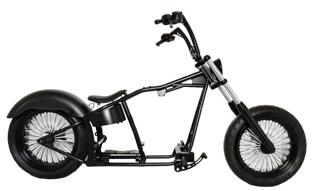 Bobber Wideglide Softail 200 Wide Fat Front Tire Complete Rolling Chassis  for Harley-Davidson Engine