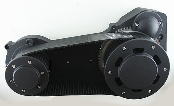 Black 3.35" Open Belt Primary Drive Street Style for Harley-Davidson