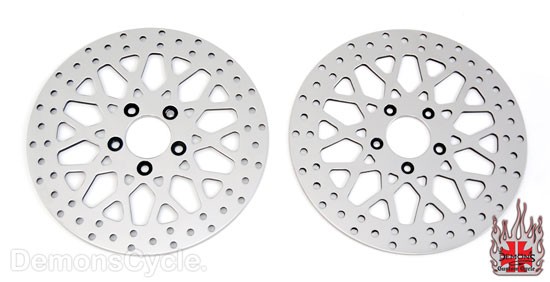 11.8" Mesh Front Rear Brake Rotors for Harley-Davidson Touring 2008-Up