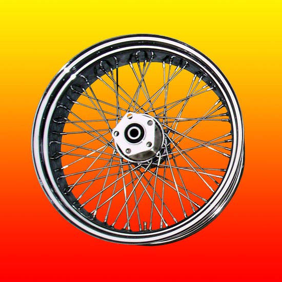 Chrome 60 Spoke Rear Wheel 16x5.5" 200 Wide Rear for Harley Motorcycles