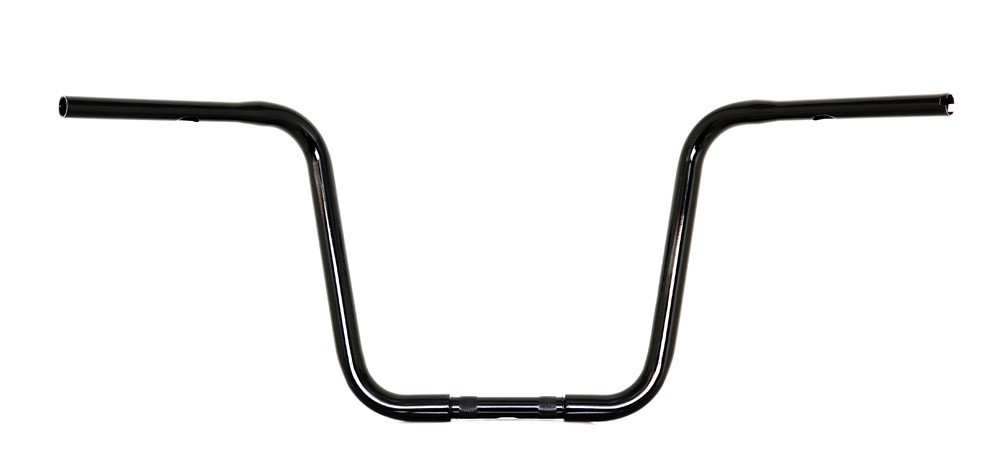 16" Gloss Black Ape Hangers 1-1/4" diameter Handlebars for Harley-Davidson