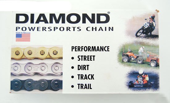 Dimaond Motorcycle Chain 530 100 Link for Standard Harley-Davidson Frames