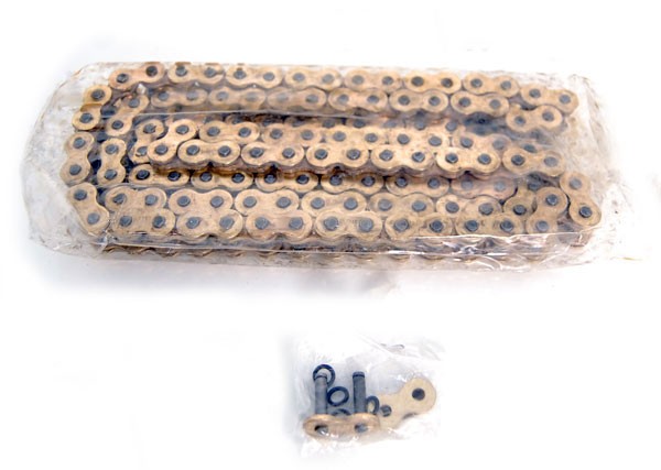 530/120 O-Ring Lube Gold Finish Motorcycle Drive Chain for Harley-Davidson