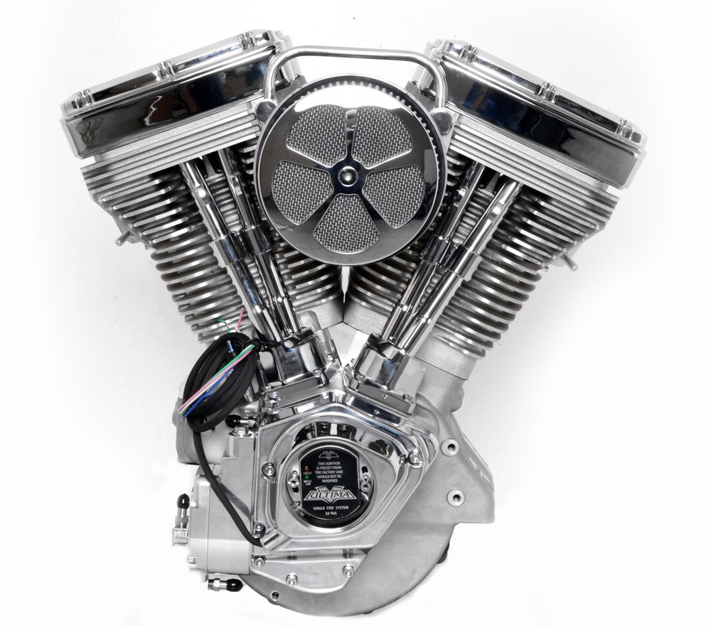 Demon's 114ci Harley-Davidson Evolution-Style Engine Natural and Chrome Finish