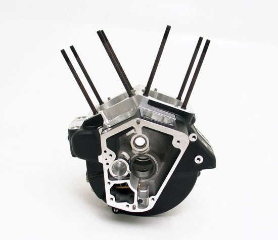 Engine Case for Harley Evo Motors 92-Up 3.5" Bore Aluminum Black 