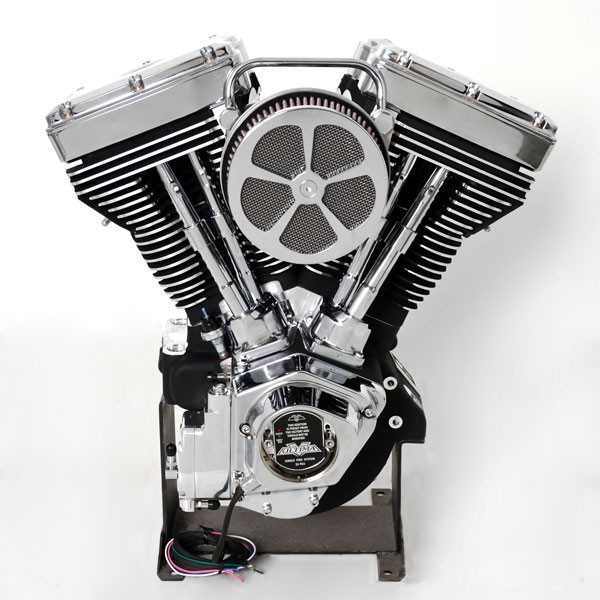 Demon's 114ci Evolution-Style Engine for Harley-Davidson Black and Chrome Finish
