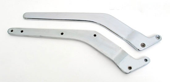 Chrome Smooth Solid Steel Rear Fender Struts for Custom Choppers