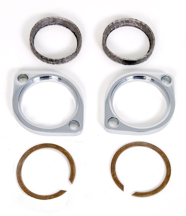Tapered Exhaust Muffler Flange Kit for Harley Evolution Motors rings and gaskets 