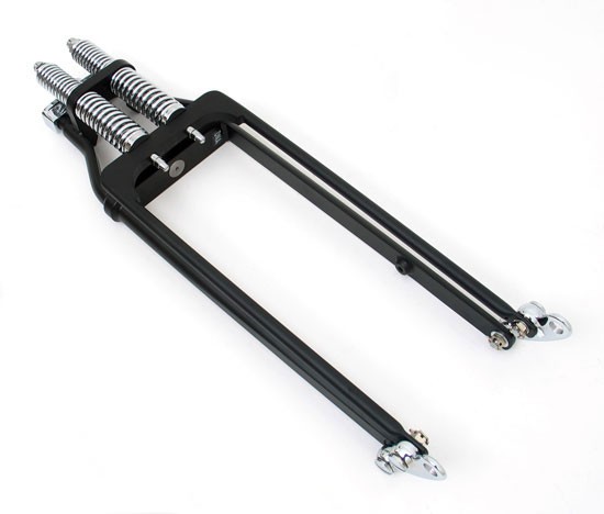 Black Springer Front End -2" Under Harley-Davidson Length