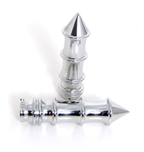 Chrome Billet Hand Grips BAMBOO for Harley-Davidson