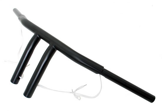 Black 1-1/4" Drag Handlebars 8" Rise fit Harley-Davidson