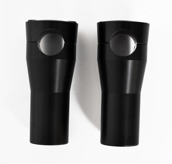 4" Rise Black Billet Handlebars Risers for Harley-Davidson Springer Front Ends