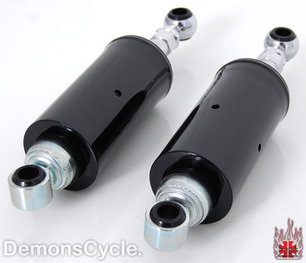 Adjustable Height Black Shocks Set for Harley-Davidson Softail 1986-99