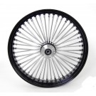 21x3.5" Black Mammoth 48 Fat Spokes Front Wheel for Harley-Davidson Dual Disc