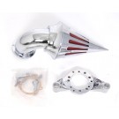 Chrome Spike Air Cleaner Intake for Harley-Davidson CV Carburetors, Delphi V-Twins