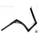 El Diablo Black 12" Rise Universal Ape Hangers 1-1/4" Diameter Handlebars for Harley Motorcycles 