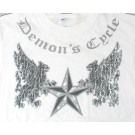 Demon's Cycle Nautical Star and GriffinsT-Shirt (White XL)