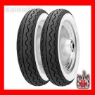 Set of 2 Whitewall "GANGSTER" AVON Tires Front and Rear MT90- 16" for Harley-Davidson