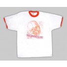 Demon's Cycle Skull T-Shirt (White Orange XXL, 2XL)