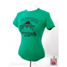 Demon's Cycle Logo Ladies T-Shirt High Maintenance Green Large