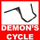 El Diablo Black 14" Rise Ape Hangers 1-1/4" Diameter Handlebars for Harley Dressers Baggers FLHT FLHTC Motorcycles