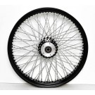 23" x 3.5" Black 80 Spokes Front Wheel for Harley-Davidson Dual Disc 25MM ABS Bearings