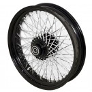 18 x3.5" Black 80 Spokes Front Single Disc Wheel for Harley-Davidson