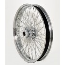 26" x 3.5" 80 Spoke Chrome Billet Hub Front Wide Glide Wheel for FL Harley Davidson Dual Disc Bagger Dresser