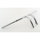 Chrome Pullback 1-1/4" Fat Custom Drag Handlebars 6" Rise T-bars Harley-Davidson