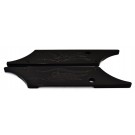 Gloss Black Flame Saddle Bags Latch Covers for Harley CVO Road King Electra Glide Classic Limited Ultra Custom Street