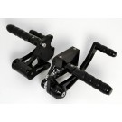 Black Billet 4 Bands Forward Controls for Harley-Davidson Big Twins 2000 - Present