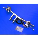 1-1/4" Handlebars T-Bars 4.5" Rise with Hand Controls + Switches for Harley-Davidson