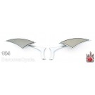 Chrome Billet Custom Mirrors Set (Z) for Harley-Davidson